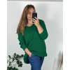 Svetr dlouhý rukáv dámské (XL/2XL/3XL ONE SIZE) ITALSKá MóDA IM4221325/DR (Velikost 2XL/3XL, Barva tmavě béžová)