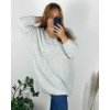 Svetr dlouhý rukáv dámské (XL/2XL/3XL ONE SIZE) ITALSKá MóDA IM4221325/DR (Velikost 2XL/3XL, Barva tmavě béžová)