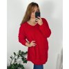 Svetr dlouhý rukáv dámské (XL/2XL/3XL ONE SIZE) ITALSKá MóDA IM4221325/DR (Velikost 2XL/3XL, Barva tmavě béžová)
