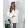 Svetr dlouhý rukáv dámské (XL/2XL/3XL ONE SIZE) ITALSKá MóDA IM4221325/DR (Velikost 2XL/3XL, Barva tmavě béžová)