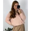 Svetr dlouhý rukáv dámské (XL/2XL/3XL ONE SIZE) ITALSKá MóDA IM4221325/DR (Velikost 2XL/3XL, Barva tmavě béžová)