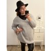 Svetr dlouhý rukáv dámské (XL/2XL/3XL ONE SIZE) ITALSKá MóDA IM4221325/DR (Velikost 2XL/3XL, Barva tmavě béžová)
