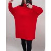 Svetr dlouhý rukáv dámské (XL/2XL/3XL ONE SIZE) ITALSKá MóDA IM422VERO/DR (Velikost 2XL/3XL, Barva Černá)
