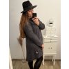 Šaty dlouhý rukáv dámské teplé s golierem (XL/2XL/3X ONE SIZE) ITALSKá MóDA IM422PISSA/DR