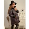 Bunda oversize s kapucí dámská nadrozměr (XL/2XL ONE SIZE) ITALSKÁ MÓDA IM422726/DR (Velikost XL/2XL, Barva Černá)
