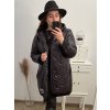 Bunda oversize s kapucí dámská nadrozměr (XL/2XL ONE SIZE) ITALSKÁ MÓDA IM422APOL/DR
