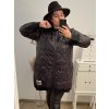 Bunda oversize s kapucí dámská nadrozměr (XL/2XL ONE SIZE) ITALSKÁ MÓDA IM422APOL/DR