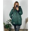 Bunda oversize s kapucí dámská nadrozměr (XL/2XL ONE SIZE) ITALSKÁ MÓDA IM422APOL/DR