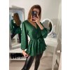Halenka saténová dlouhý rukáv dámská (S/M ONE SIZE) ITALSKÁ MÓDA IMPBR22H2697-R1/DR (Velikost S/M/L, Barva Černá)