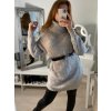 Šaty pletené/svetr s rolákem dlouhý rukáv dámské (S/M ONE SIZE) ITALSKÁ MÓDA IMWB22311 (Velikost S/M/L, Barva bílá)