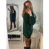 Šaty alá svetr pletený rolák pletený dámský (S/M) ITALSKá MóDA IM422CLARA (Velikost S/M/L, Barva béžová)