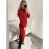 Šaty pletené rolákové s páskem dlouhý rukáv dámské (S/M ONE SIZE) ITALSKÁ MÓDA IM422NOEMI (Velikost S/M/L, Barva fialová)