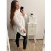 Košile oversize prodloužená dlouhý rukáv dámská (L/XL ONE SIZE) ITALSKÁ MÓDA IMWC222871/DR (Velikost S/M/L, Barva tmavě béžová)