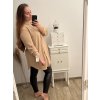 Košile oversize prodloužená dlouhý rukáv dámská (L/XL ONE SIZE) ITALSKÁ MÓDA IMWC222871/DR (Velikost S/M/L, Barva tmavě béžová)
