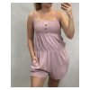 Overal krátký dámský  (uni s/m) ITALSKá MODA IM719365 (Barva bílá)