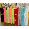 Šaty šifonové krátké letní na ramínka dámské (S/M ONE SIZE) ITALSKÁ MÓDA IMD21424/DR (Velikost S/M/L, Barva bílá)
