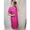Šaty maxi letní dlouhé krátký rukáv dámské (3XL/4XL ONE SIZE) ITALSKá MODA IMS21024/DR (Velikost 3XL/4XL, Barva Černá)