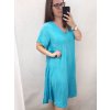 Šaty maxi letní dlouhé krátký rukáv dámské (3XL/4XL ONE SIZE) ITALSKá MODA IMS21024/DR (Velikost 3XL/4XL, Barva Černá)
