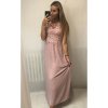 Šaty elegantní dlouhé plesové dámské (S/M ONE SIZE) ITALSKÁ MÓDA IMM21387/DR (Velikost S/M/L, Barva růžová světlá)