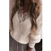 Svetr dlouhý rukáv dámský (S/M ONE SIZE) ITALSKÁ MÓDA IMWD2168946 (Velikost S/M/L, Barva bílá)