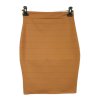 Sukně elegantní dámská (S/M ONE SIZE) ITALSKÁ MÓDA IMWB22009/DR (Velikost S/M/L, Barva hnědá)
