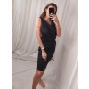 Sukně elegantní dámská (S/M ONE SIZE) ITALSKÁ MÓDA IMWB22009/DR (Velikost S/M/L, Barva hnědá)