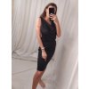 Sukně elegantní dámská (S/M ONE SIZE) ITALSKÁ MÓDA IMWB22009/DR (Velikost S/M/L, Barva hnědá)