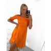 Šaty carmen přes ramena letní  dámské (S/M ONE SIZE) ITALSKÁ MÓDA IMM22U5368/DR (Velikost S/M/L, Barva modrá královská)