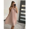 Šaty elegantní bez rukávu dámské (S/M ONE SIZE) ITALSKÁ MÓDA IMD22307 (Velikost S/M/L, Barva Černá)