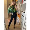 Kalhoty elegantní dlouhé dámské (S-XL) ITALSKÁ MÓDA IMM22272/DR (Velikost S, Barva Černá)