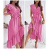 Šaty elegantní  letní bez rukávu dámské (S/M ONE SIZE) ITALSKÁ MÓDA IMD22323/DR (Velikost S/M/L, Barva béžová)