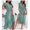 Šaty elegantní  letní bez rukávu dámské (S/M ONE SIZE) ITALSKÁ MÓDA IMD22323/DR (Velikost S/M/L, Barva béžová)