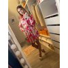 Šaty elegantní dlouhé letní dlouhý rukáv dámské květované (S/M ONE SIZE) ITALSKÁ MÓDA IMD22285/DR (Velikost S/M/L, Barva květovaná)