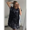 Šaty motýlkové krátký rukáv dámské (S/M ONE SIZE) ITALSKÁ MÓDA imwe221179/DR (Velikost S/M/L, Barva Černá)