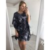 Šaty motýlkové krátký rukáv dámské (S/M ONE SIZE) ITALSKÁ MÓDA imwe221179/DR (Velikost S/M/L, Barva Černá)