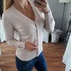 Svetr tenký dlouhý rukáv dámský (uni s-l) ITALSKA MODA IM522JM-9072/DR (Velikost S/M/L, Barva béžová)