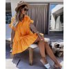 Šaty oversize krátké letní krátký rukáv dámské (L/XL ONE SIZE) ITALSKÁ MÓDA IMD22265/DR (Velikost S/M/L, Barva Černá)