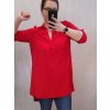 Tunika košilová s páskem dlouhý rukáv dámská nadrozměr (2XL/3XL ONE SIZE) ITALSKá MóDA IM422083/DR