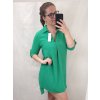 Tunika košilová s páskem dlouhý rukáv dámská nadrozměr (2XL/3XL ONE SIZE) ITALSKá MóDA IM422083/DR