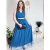 Šaty dlouhé společenské elegantní plesové dámské (S/M ONE SIZE) ITALSKÁ MÓDA IMM22Q52232/DR