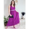 Šaty dlouhé společenské elegantní plesové dámské (S/M ONE SIZE) ITALSKÁ MÓDA IMM22Q52232/DR