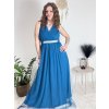 Šaty dlouhé společenské elegantní plesové dámské (S/M ONE SIZE) ITALSKÁ MÓDA IMM22Q52232/DR