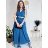 Šaty dlouhé společenské elegantní plesové dámské (S/M ONE SIZE) ITALSKÁ MÓDA IMM22Q52232/DR
