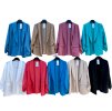Sako shrnutý dlouhý rukáv dámské (S/M/L ONE SIZE) ITALSKÁ MÓDA IMD22533/DR (Velikost M/L, Barva hnědá camel)