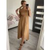 Šaty carmen dlouhé letní přes ramena dámské (S/M ONE SIZE) ITALSKÁ MÓDA IMM22399/DUR (Velikost S/M/L, Barva modrá)