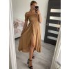 Šaty carmen dlouhé letní přes ramena dámské (S/M ONE SIZE) ITALSKÁ MÓDA IMM22399/DUR (Velikost S/M/L, Barva modrá)