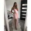 Šaty tilové elegantní bez rukávů dámské (S/M ONE SIZE) ITALSKÁ MÓDA IMM22Q52235/DR (Velikost S/M/L, Barva bílá)