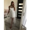 Šaty tilové elegantní bez rukávů dámské (S/M ONE SIZE) ITALSKÁ MÓDA IMM22Q52235/DR (Velikost S/M/L, Barva bílá)