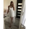 Šaty tilové elegantní bez rukávů dámské (S/M ONE SIZE) ITALSKÁ MÓDA IMM22Q52235/DR (Velikost S/M/L, Barva bílá)