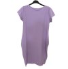 Šaty klasik s logem krátký rukáv dámské (S/M/L ONE SIZE) Italská Móda IM322047/DR (Velikost M/L, Barva zelená)